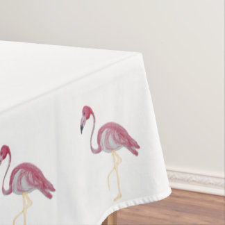 Nappe Flamant rose rose chaud Panier en treillis Table