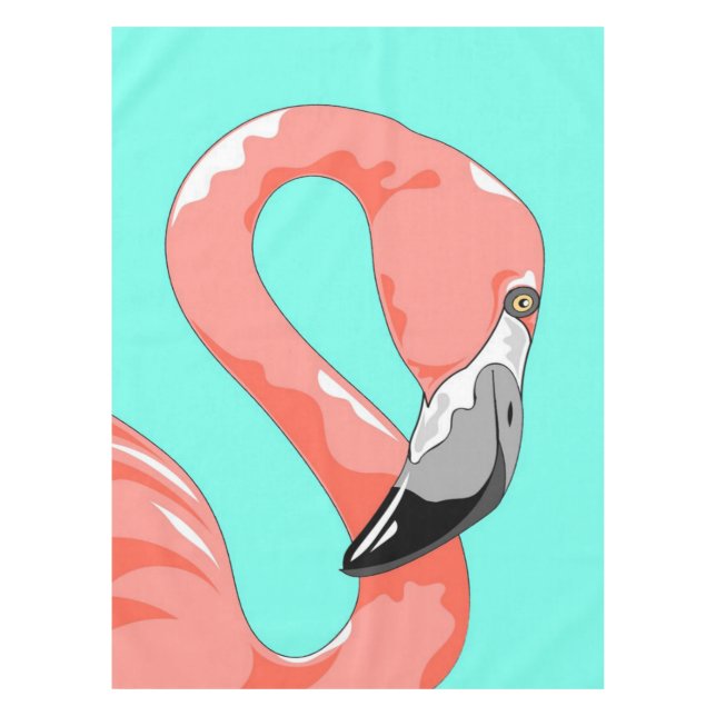 Nappe Flamingo | Flamingo Bird Print Art Venin (Devant)