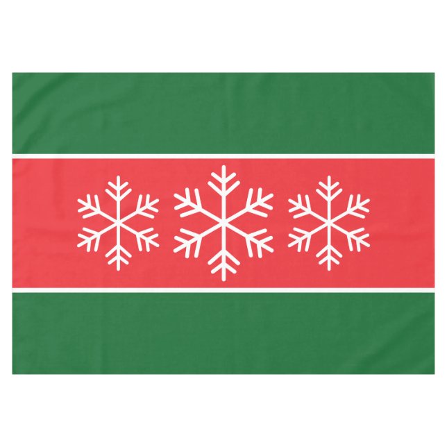 Nappe Flammes de neige alpines Bright Red Forest Vert ra (Devant (Horizontal))
