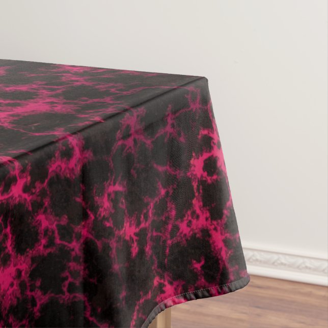 Nappe Flammes vives tachetées rose et noir (In Situ)