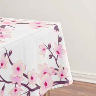 Nappe Fleur de cerisier rose blanc