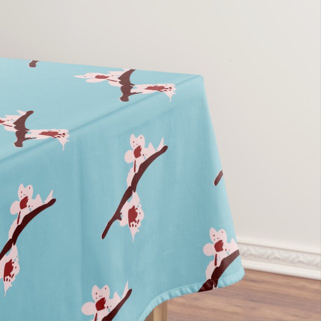 Nappe Fleur de cerisier, Sakura, motif floral rose (In Situ)