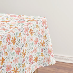 Nappe Fleur de Cottagecore grattage blanc