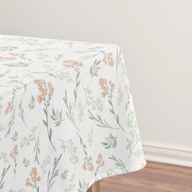Nappe Fleur de fleur sauvage aquarelle sauge (In Situ)
