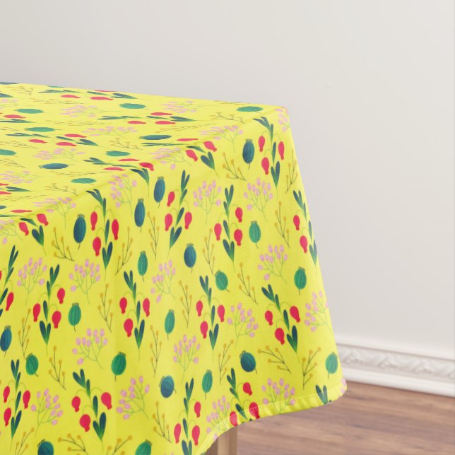 Nappe Fleur de Fleur sauvage de tulipe verte jaune (In Situ)