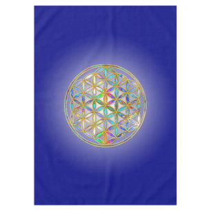 Nappe Fleur de la vie / Blume des Lebens - brillance col