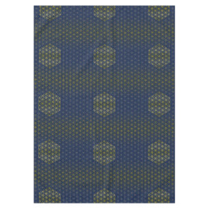Nappe Fleur de la vie - grille motif or argent argent