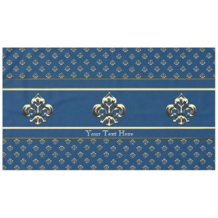 Nappe Fleur de lis métallique (or)