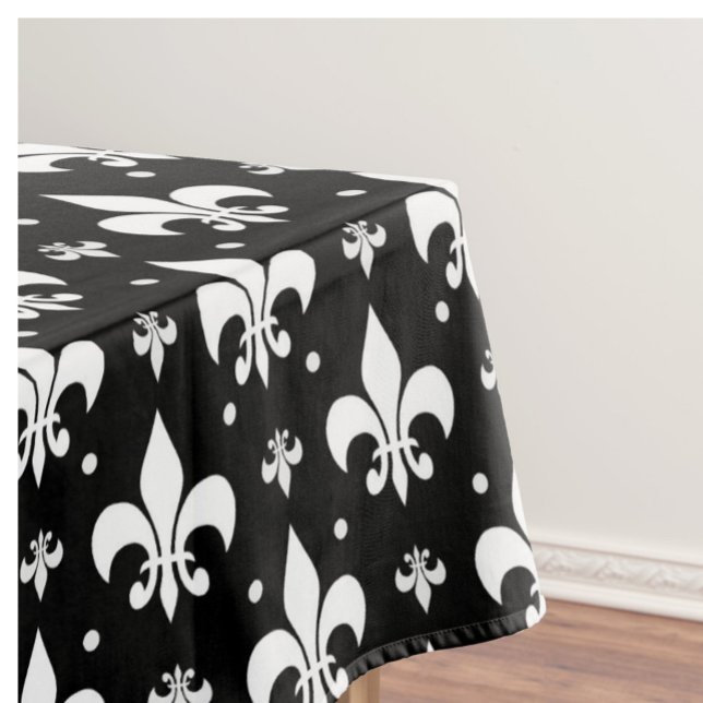 Nappe Fleur de lis noir design Motif (Créateur téléchargé)