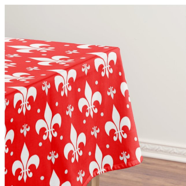Nappe Fleur de lis rouge Motif (Créateur téléchargé)