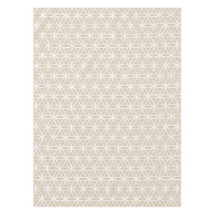 Nappe Fleur de motif de la vie : Beige