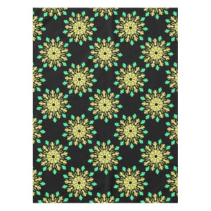 Nappe Fleur de néon jaune et vert