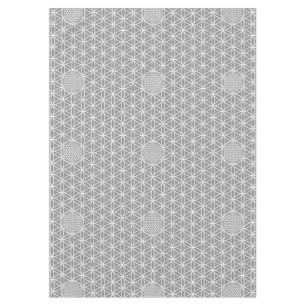 Nappe Fleur de vie - blanc clair sans soudure + votre do