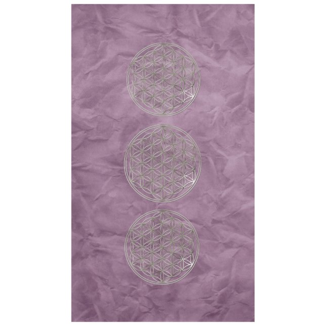 Nappe Fleur de vie / Blume des Lebens - ARGENT (Devant)