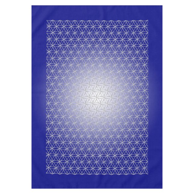 Nappe Fleur de vie / Blume des Lebens - argent motif (Devant)