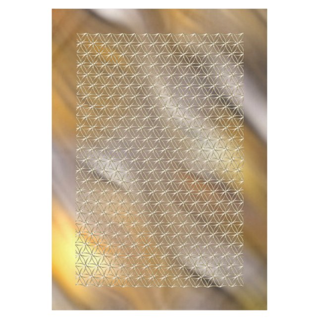 Nappe Fleur de vie / Blume des Lebens - blanc motif (Devant)