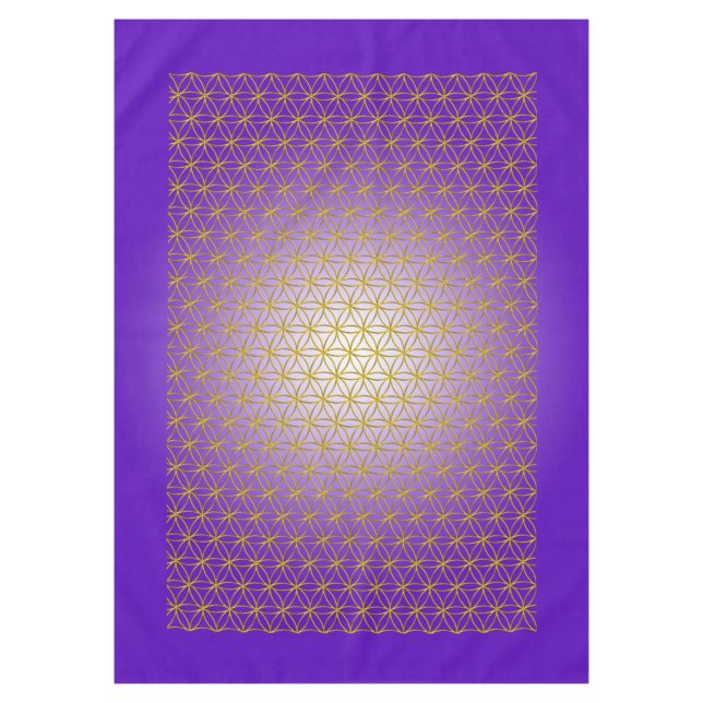 Nappe Fleur de vie / Blume des Lebens - or motif (Devant)