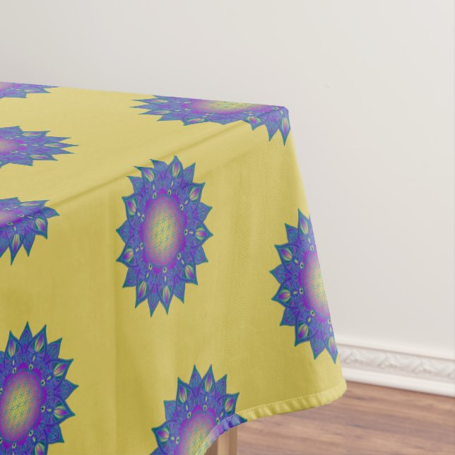 Nappe Fleur De Vie - Mandala Indien 3 (In Situ)