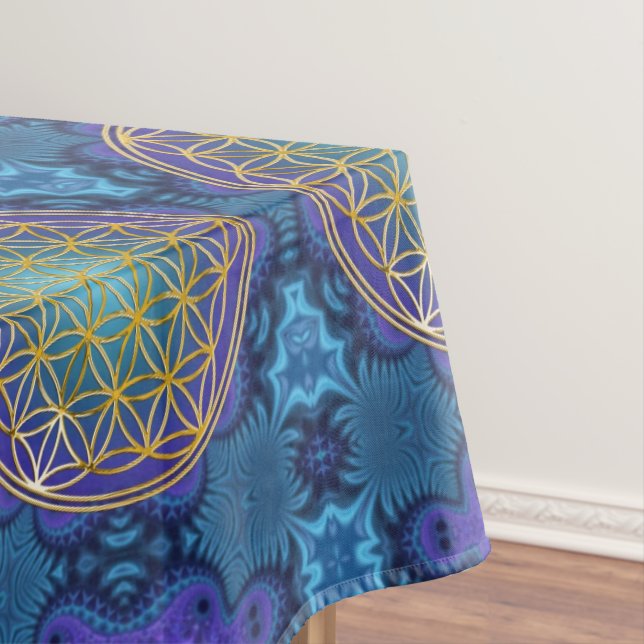 Nappe Fleur de vie - or - fractale 1 (In Situ)