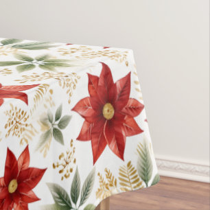 Nappe Fleur florale Poinsettia élégant Noël