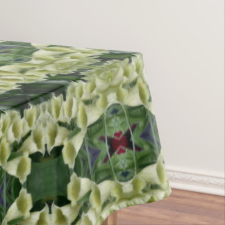 Nappe Fleur Foxglove crémeuse Motif Abstrait