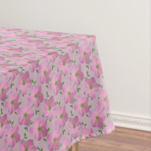 Nappe Fleur rose botanique de géranium sur toute couleu
