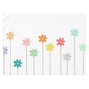 Nappe Fleur vintage colorée