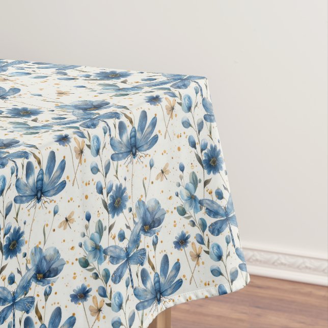 Nappe Fleurie Papillon Bleu (In Situ)