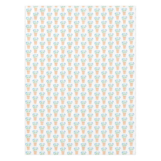 Nappe Fleurs bleues dans des pots tissés