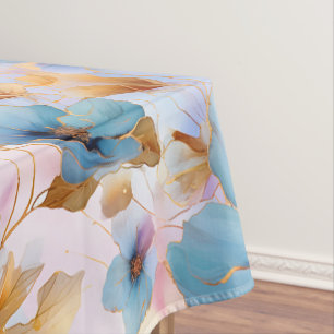 Nappe Fleurs bleues éthérées dans les pastels doux Encre