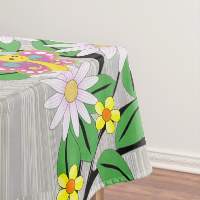Nappe Fleurs colorées Fleurs florales PapillonBand (In Situ)