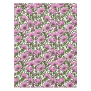 Nappe Fleurs Cosmos roses