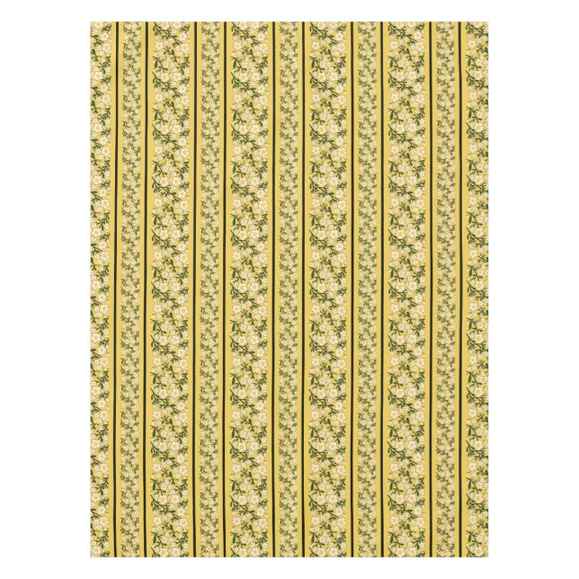 Nappe Fleurs Dainty Grandes Citron Arrière - plan Jaune (Devant)