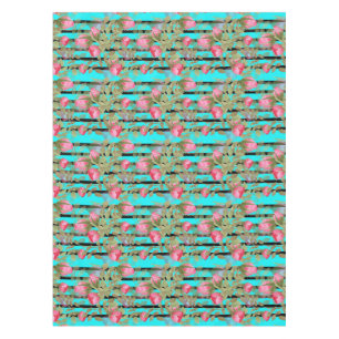 Nappe Fleurs d'aquarelle rose rose roses romes florales