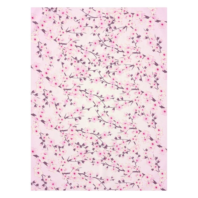 Nappe Fleurs de Cerisier Rose (Devant)