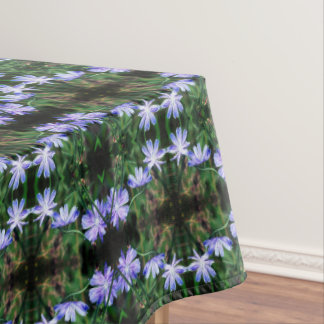 Nappe Fleurs de chicorée bleu sauvage Abstraites