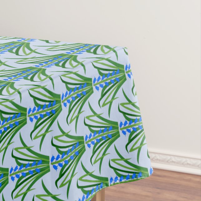 Nappe Fleurs de Jacinthe Bleue Bébé Garçon Motif Printan (In Situ)