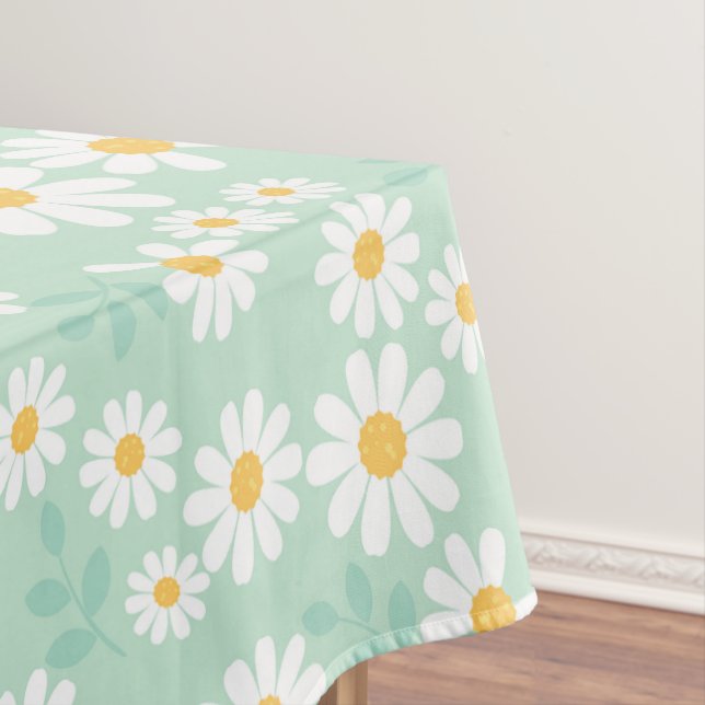 Nappe Fleurs de marguerite blanches élégantes Pâques sar (In Situ)