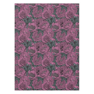 Nappe Fleurs de pivoines violettes
