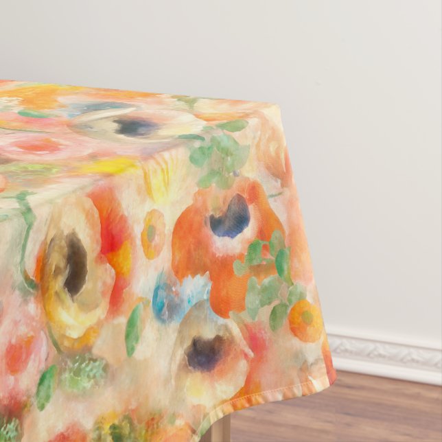 Nappe Fleurs de printemps orange (In Situ)