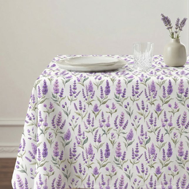 Nappe Fleurs de Sauge Violette Lavande Verte (Créateur téléchargé)