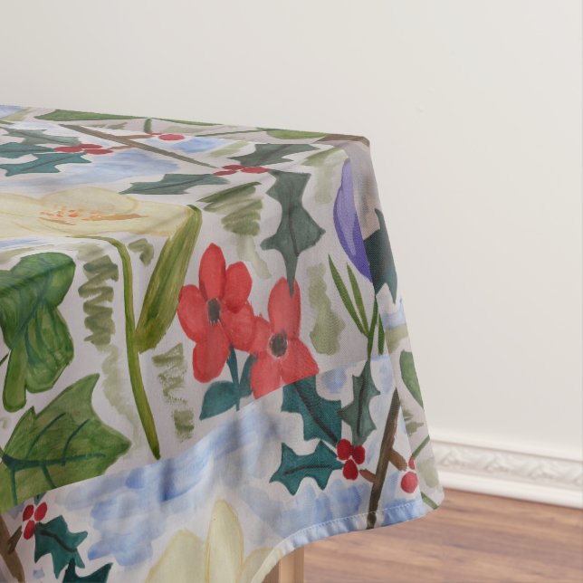 Nappe Fleurs d'hiver & Holly (In Situ)