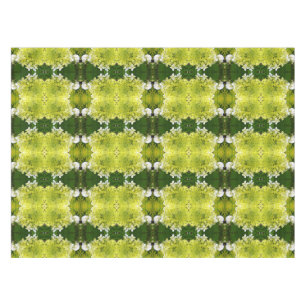 Nappe Fleurs d'hortensia abstraites vert chartreuse