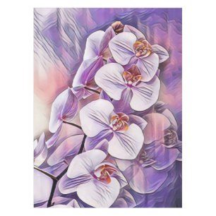 Nappe Fleurs d'orchidées mignonnes rose violet tirant