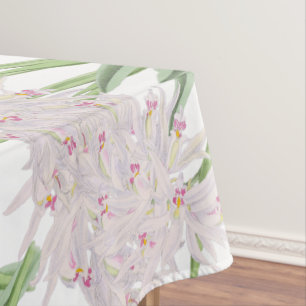 Nappe Fleurs Élégantes Lys Rose Pâle