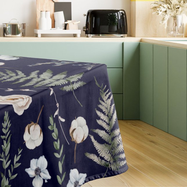 Nappe Fleurs et feuilles de fougère Forêt Florale Botani (In situ)