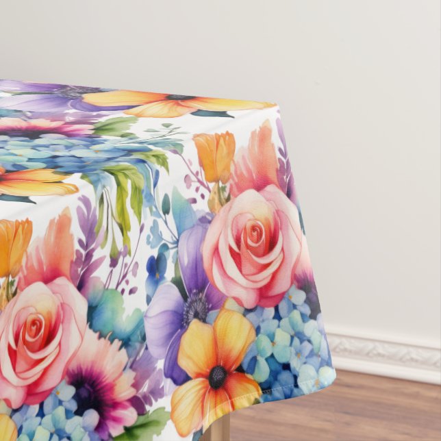 Nappe Fleurs florales aux couleurs de printemps chic (In Situ)