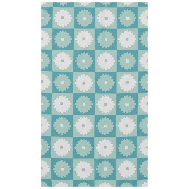 Nappe Fleurs géométriques modernes du milieu du siècle N (Devant)