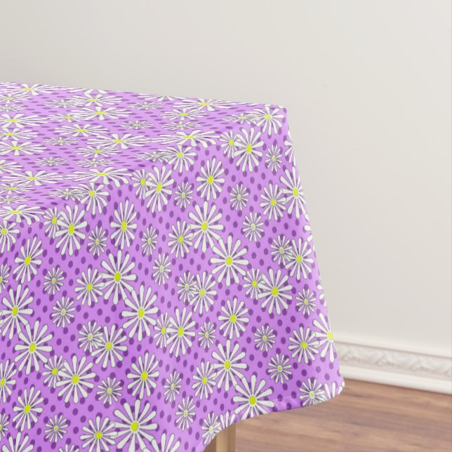 Nappe Fleurs marguerites blanches sur un arrière - plan  (In Situ)