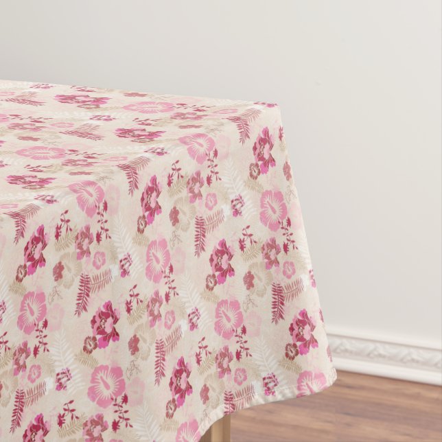 Nappe Fleurs modernes roses mignonnes motif Haut basket (In Situ)